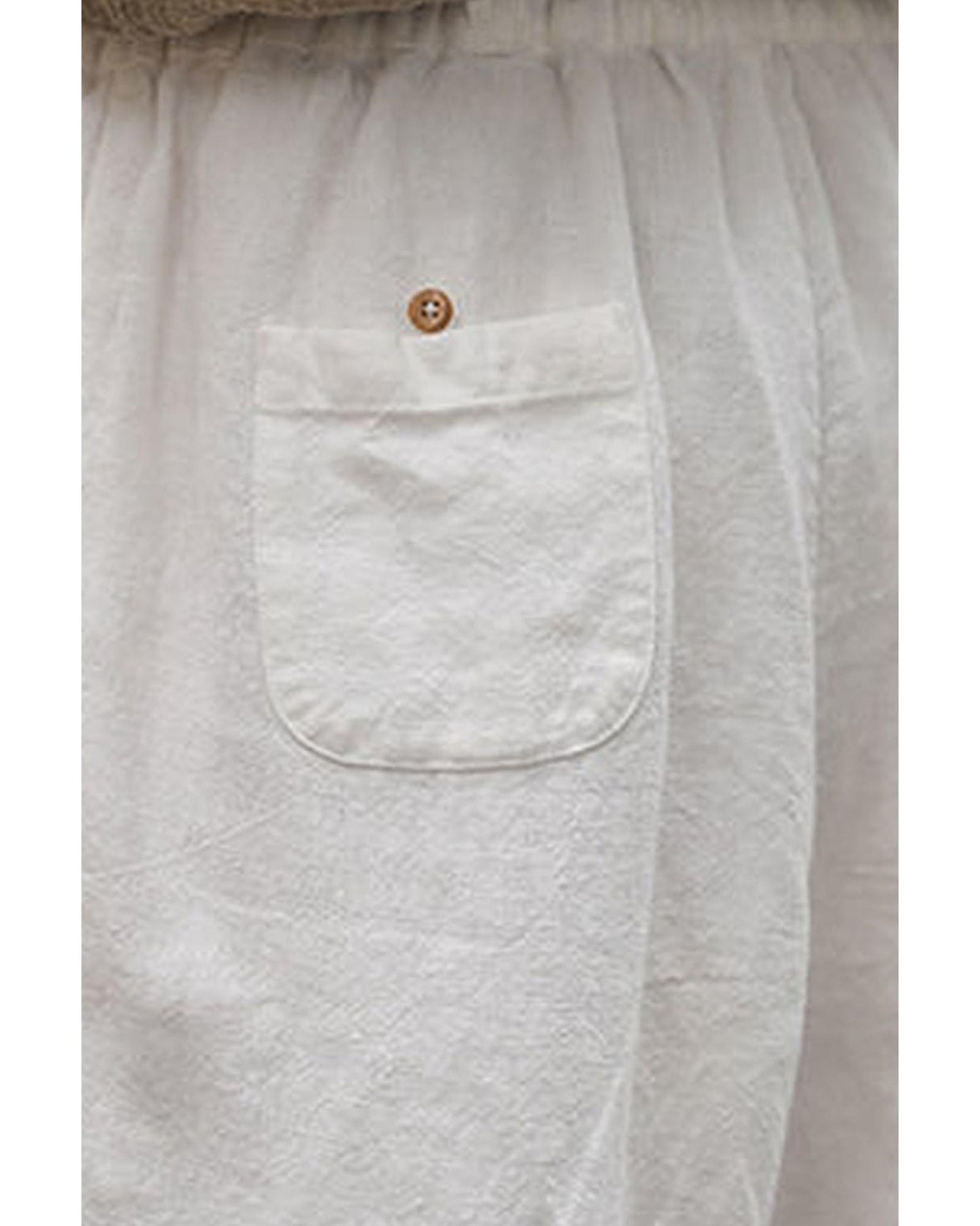 Azura Exchange Lace Splicing Drawstring Casual Cotton Pants - XL