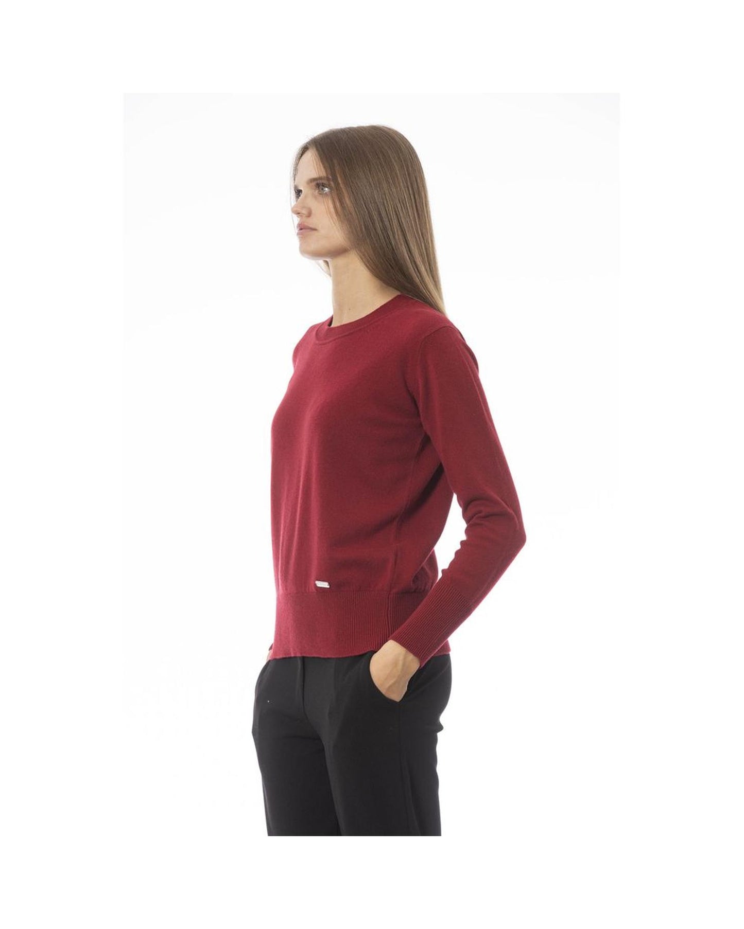 Baldinini Trend Women's Red Wool Sweater - 42 IT