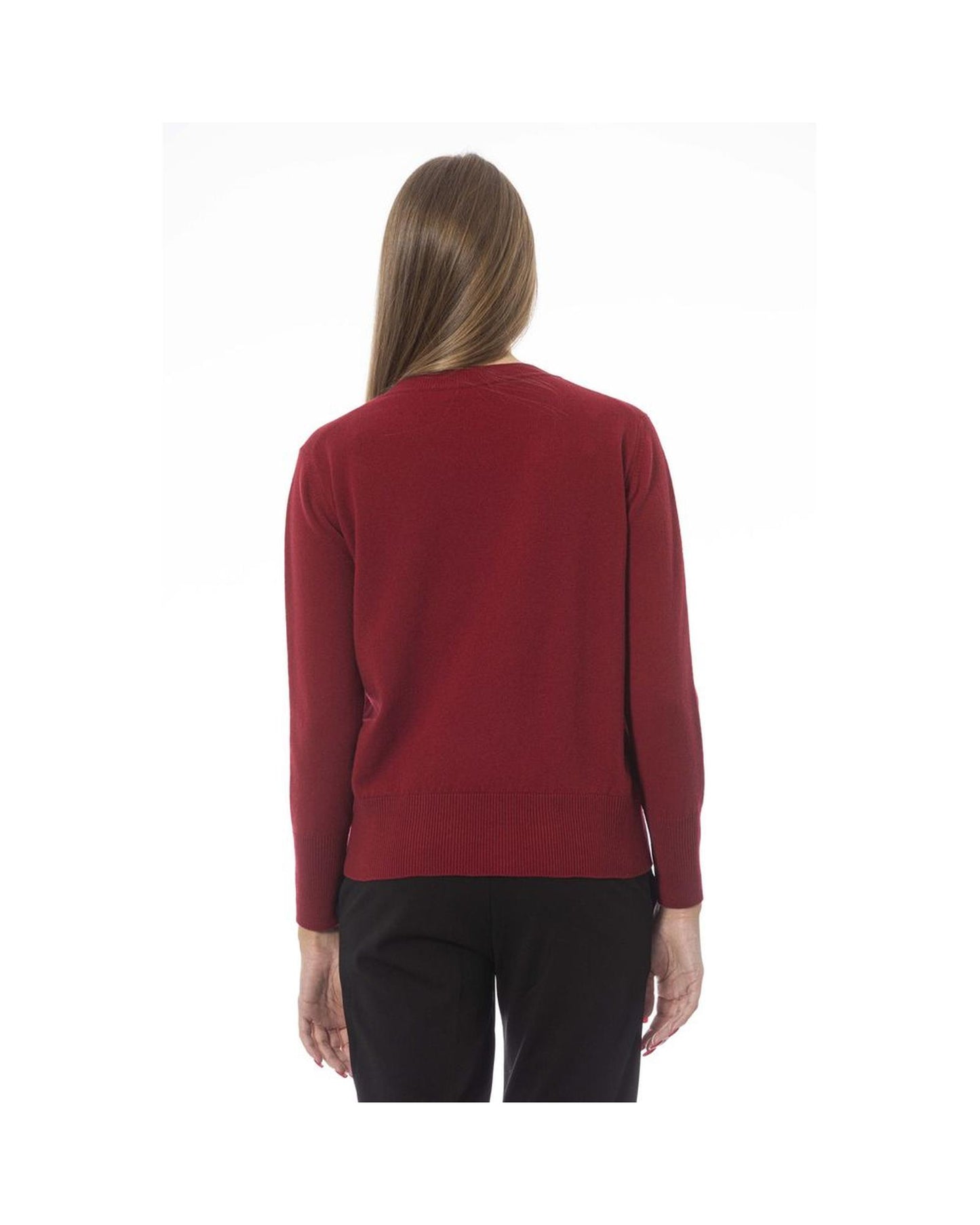 Baldinini Trend Women's Red Wool Sweater - 42 IT