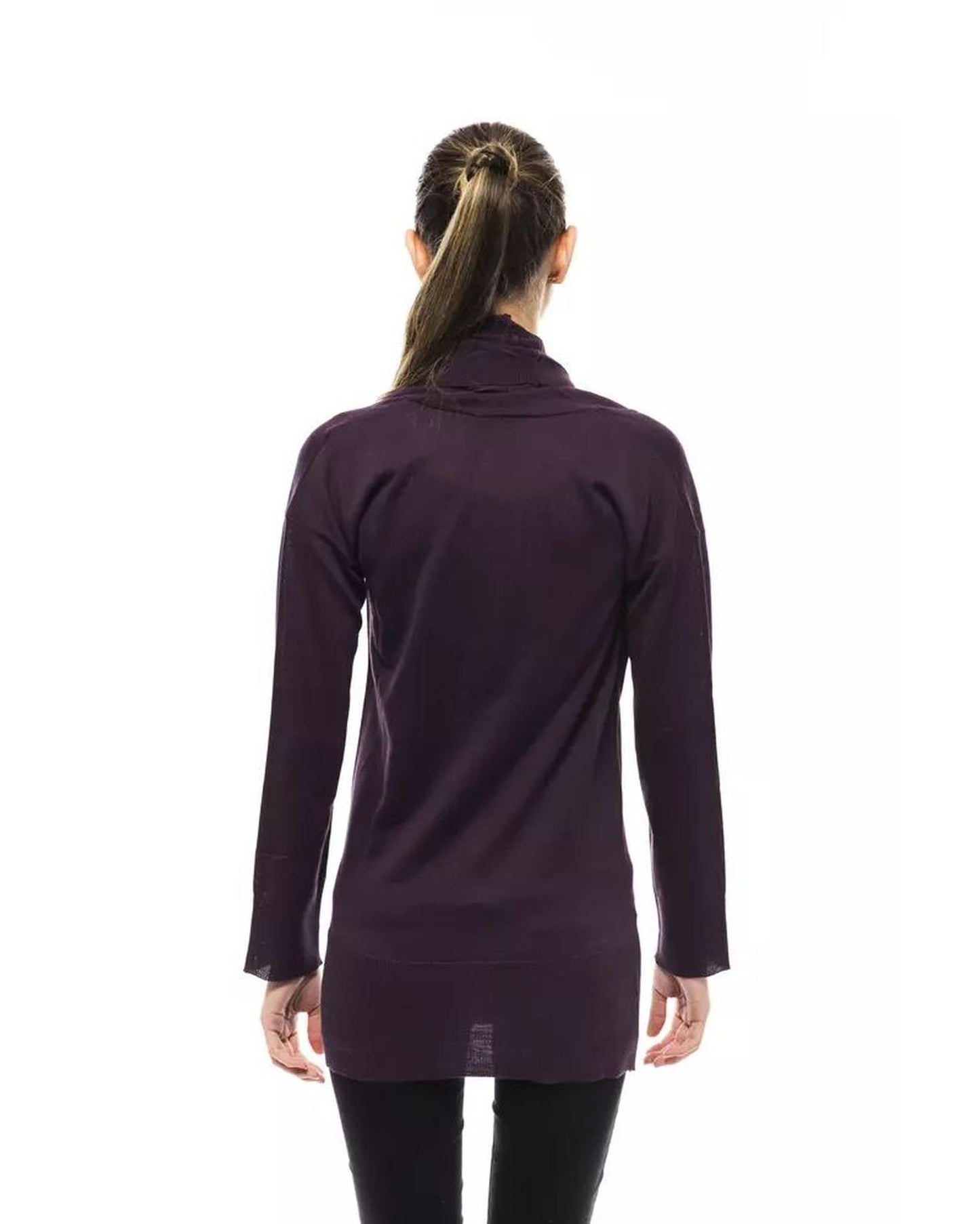 Montana Blu Women's Purple Wool Sweater - 46 IT