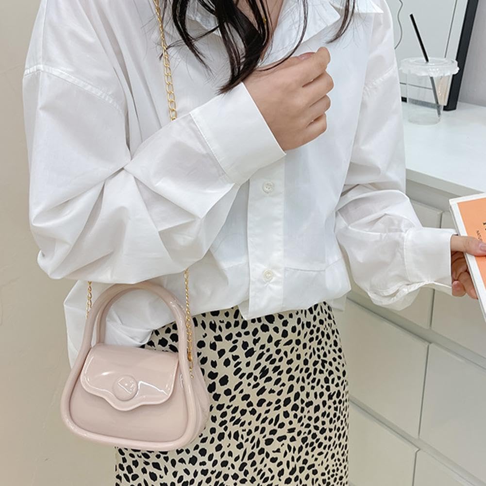 Handle Shoulder Bags for Women,Jelly Satchel Handbag Tote Bag,Trendy Mini Crossbody Purses, Women’s Handbags with Straps