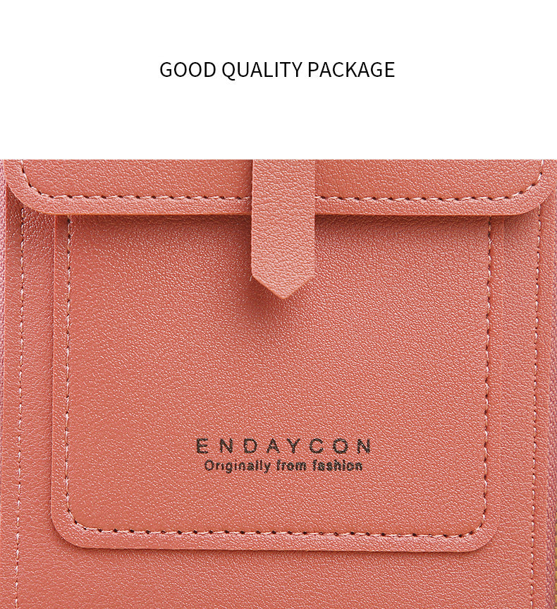 Women's Crossbody Phone Bag with Clear Touch Screen Window PU Leather Wallet Purse Multi-Pocket Shoulder Handbag Adjustable Strap Card Holder Blue