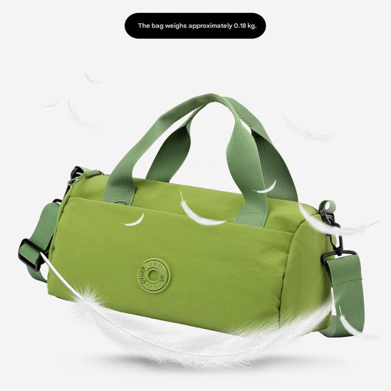 Grey Lightweight Large Capacity Sports Duffel Bag - Portable Crossbody Travel Gym Handbag for Yoga Outdoor Activities